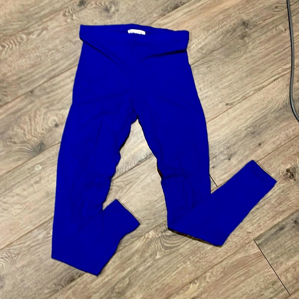 Royal blue forever 21 leggings small